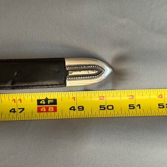 Brighton Onyx Black Leather Golf Belt Mens Size 46 Classic Preppy Vintage - Picture 11 of 16